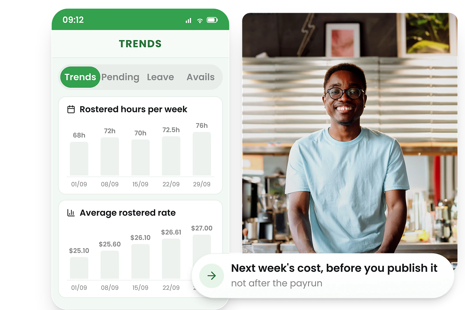 RosterElf Analytics - Cost forecasting