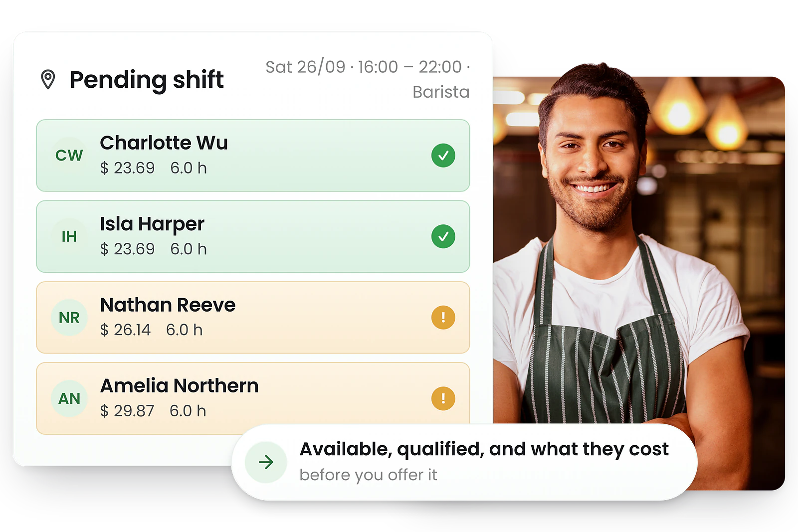 RosterElf Rostering - Fill shifts with the right people