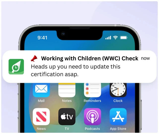 Compliance tracking for childcare