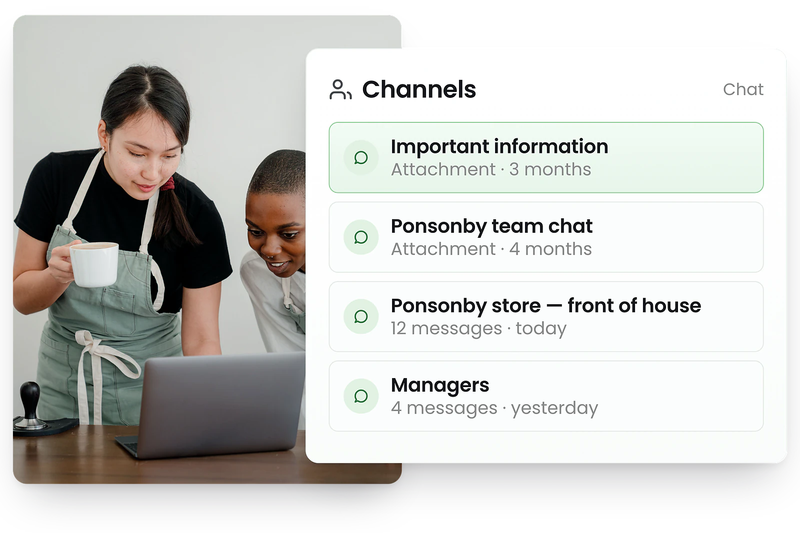 RosterElf Communication - In-app team messaging