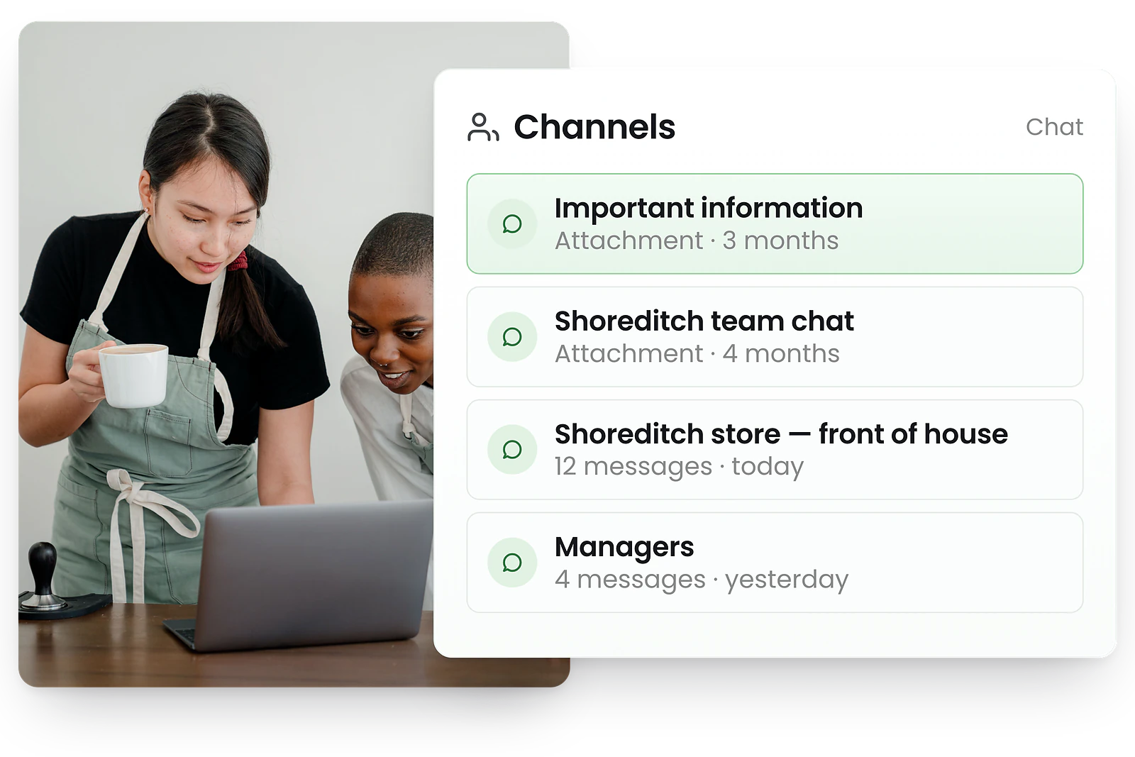RosterElf Communication - In-app team messaging