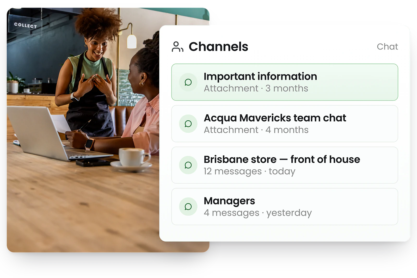 RosterElf Communication - In-app team messaging