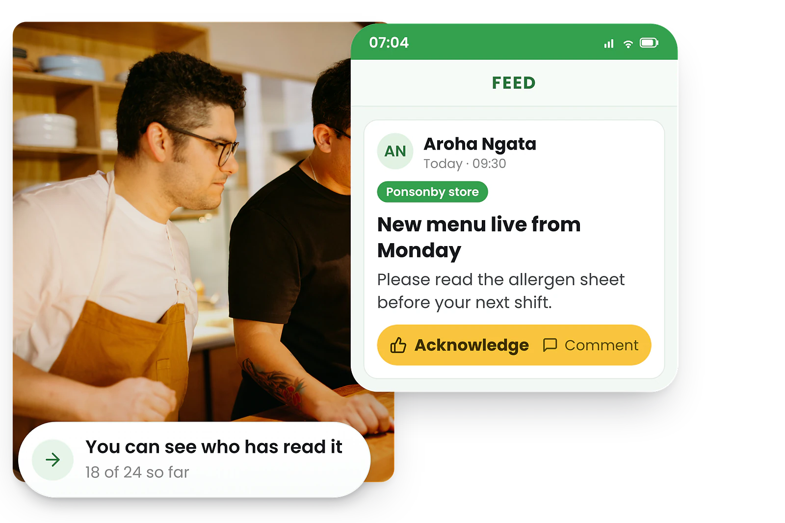 Shift notifications that reduce no-shows