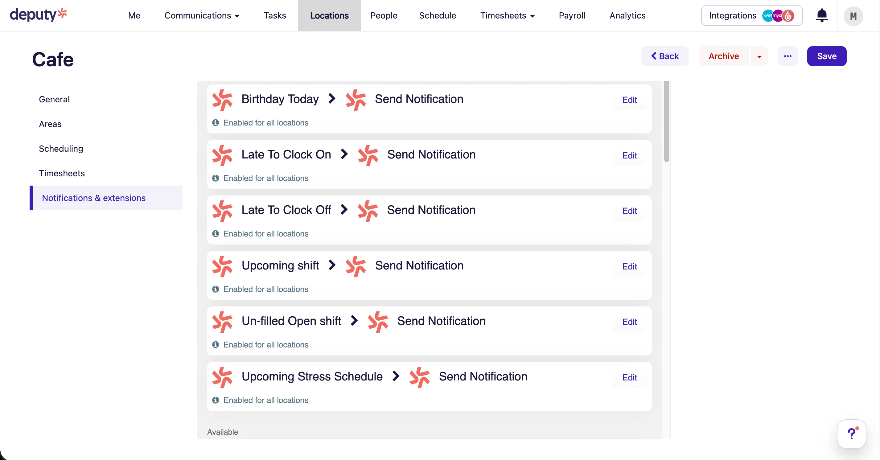 Deputy mobile notifications for shifts and roster updates
