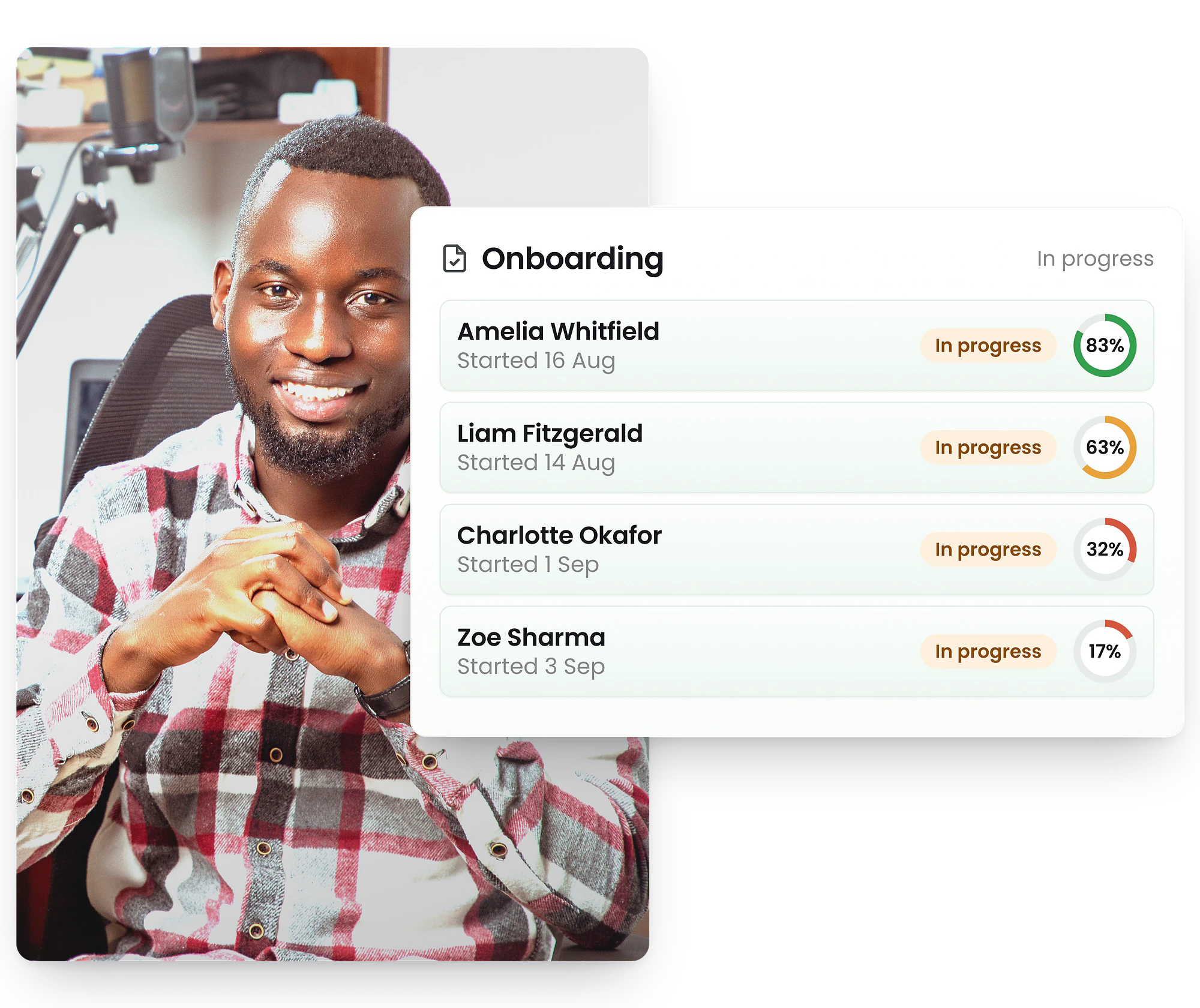 RosterElf UK employee onboarding interface showing Right to Work check and ERA 2025 day-one statement