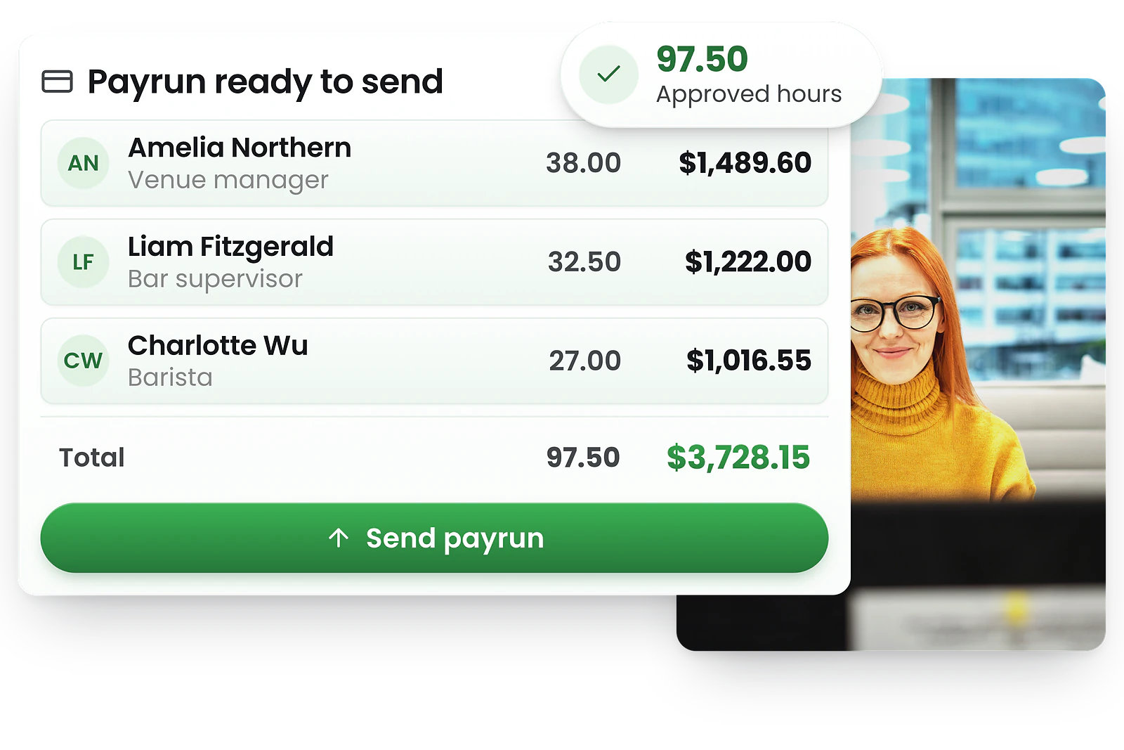RosterElf Payroll - One-click Xero & MYOB export