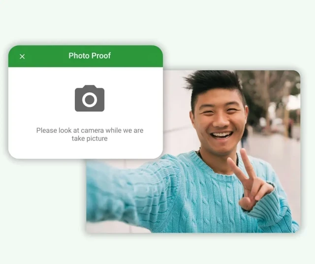 RosterElf mobile time clock with GPS
