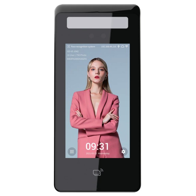 BundyPlus Uface 5 Pro (E53) Facial Recognition Time Clock
