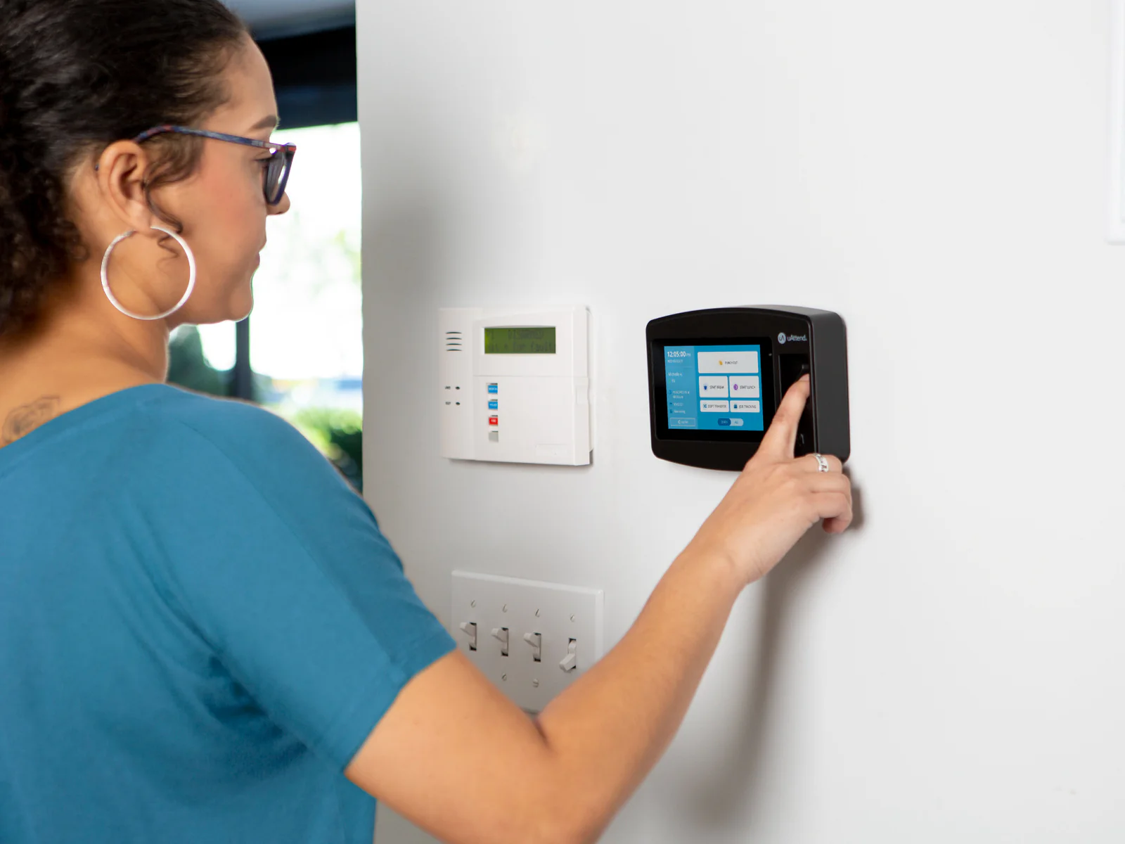 uAttend JR2000 Touch Fingerprint Time Clock