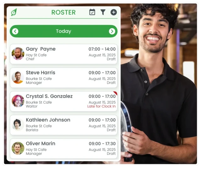 RosterElf roster publishing interface