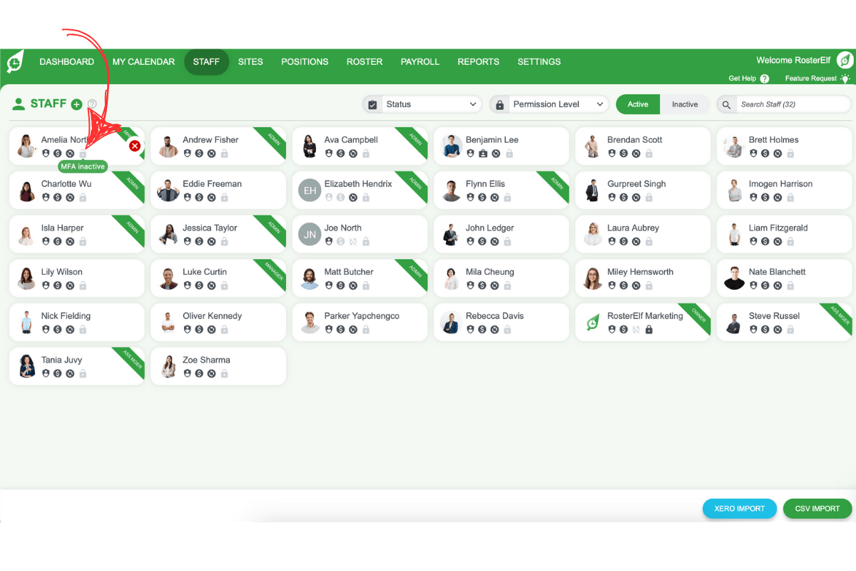 Icon indicating Multi-Factor Authentication status