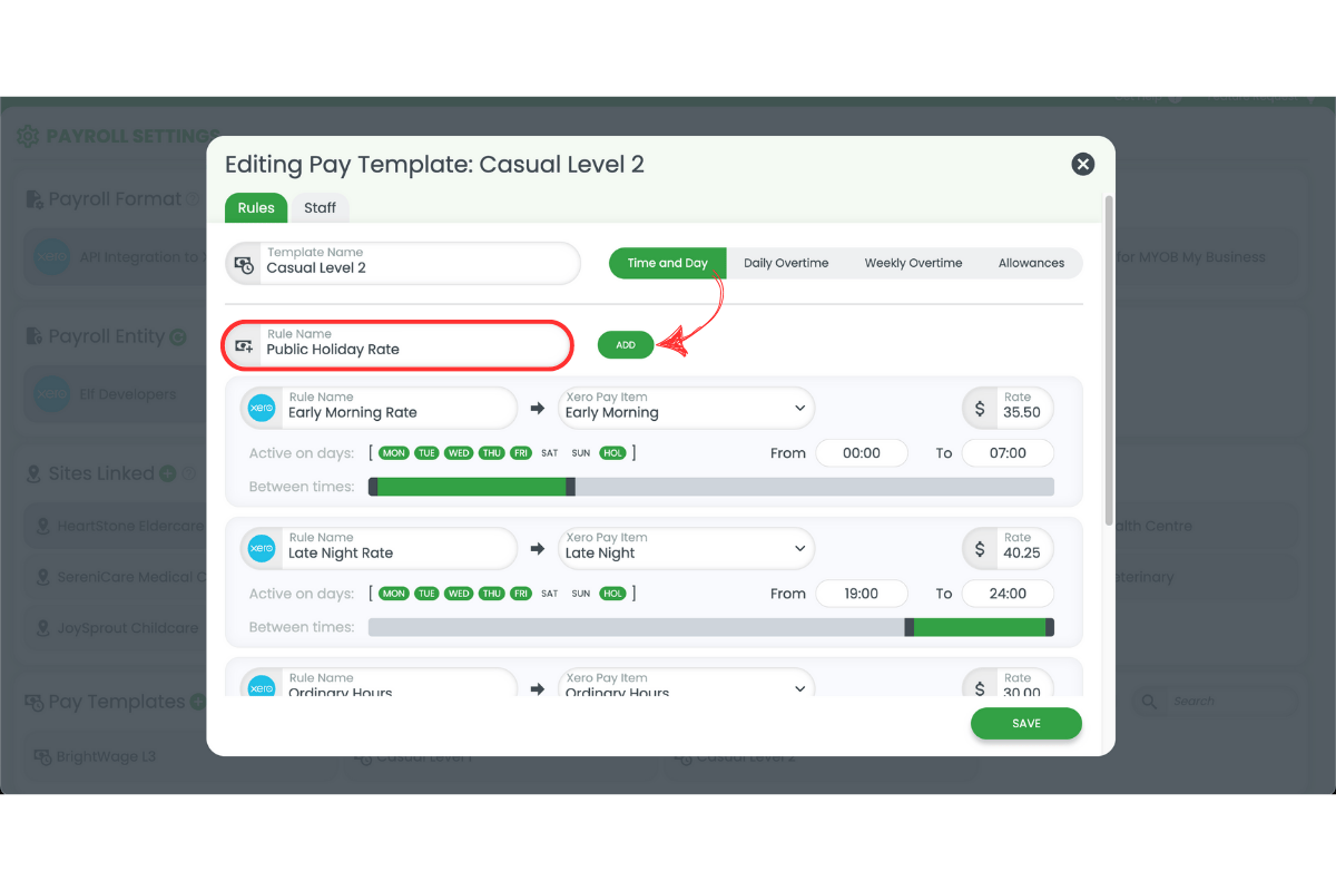 Screenshot from RosterElf showing the interface step