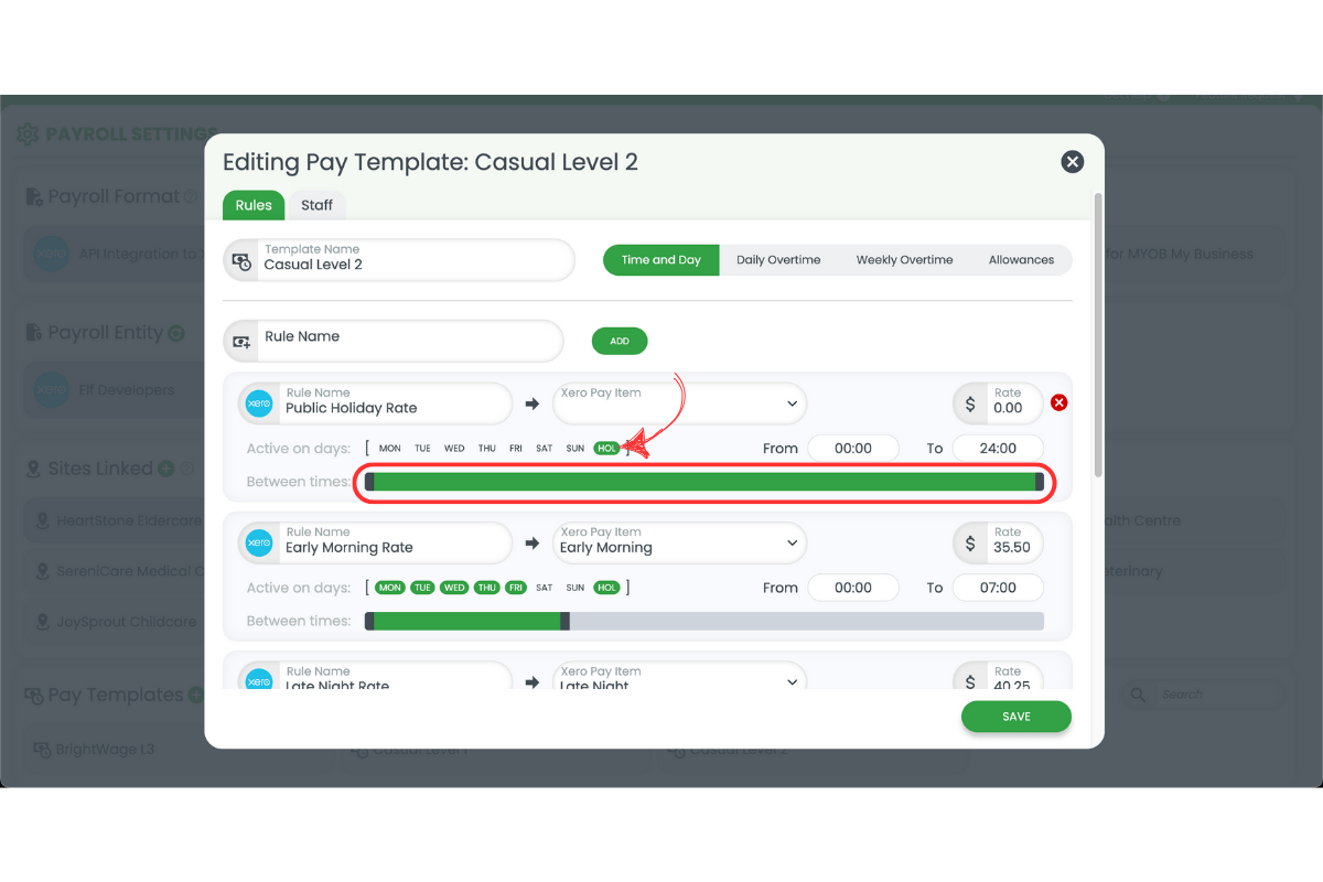 Screenshot from RosterElf showing the interface step