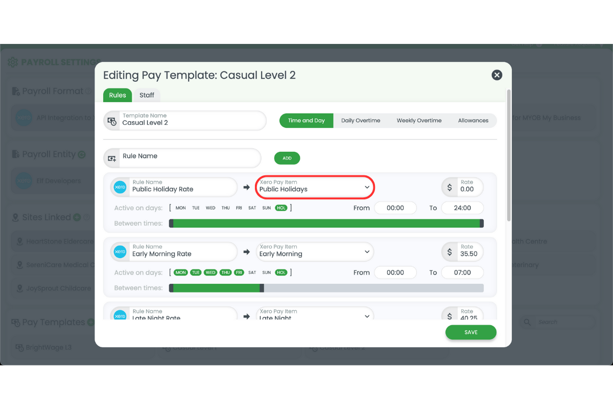 Screenshot from RosterElf showing the interface step
