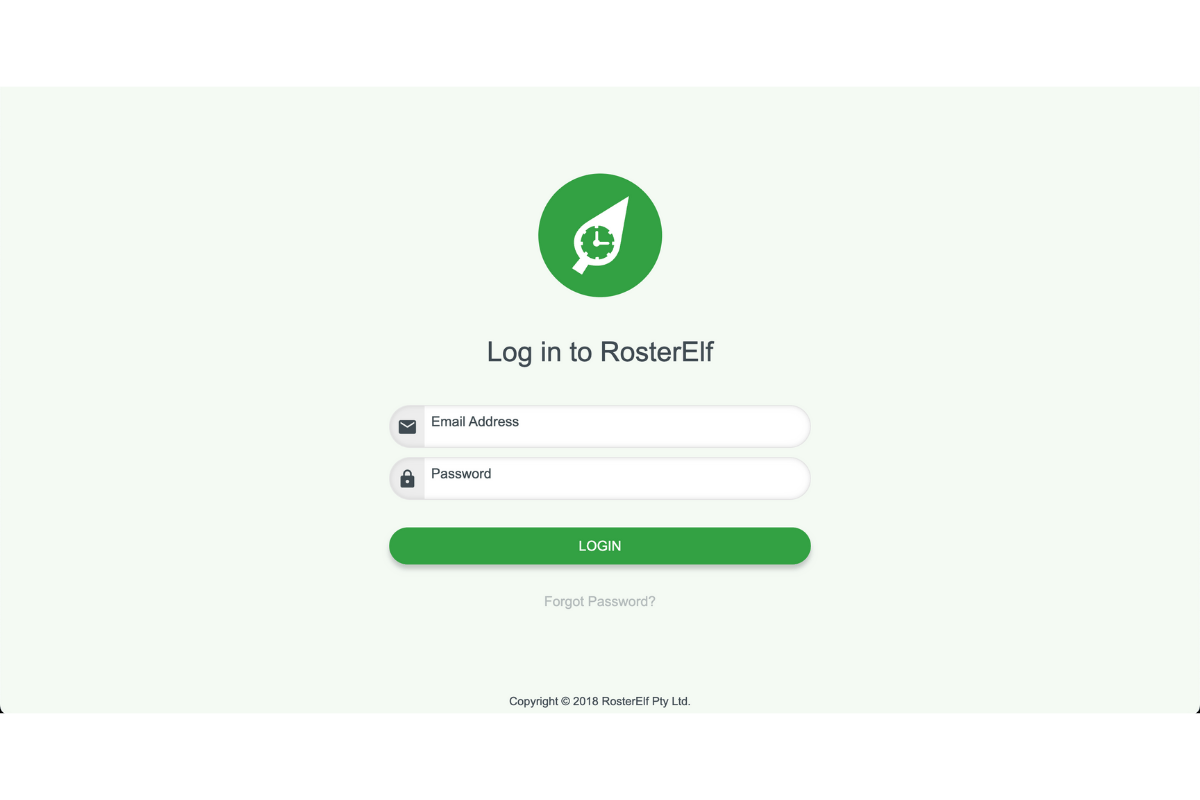 Xero integration screen in RosterElf