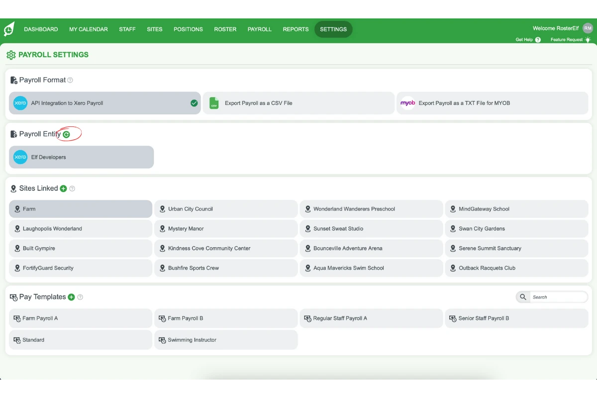 Screenshot showing the refresh icon