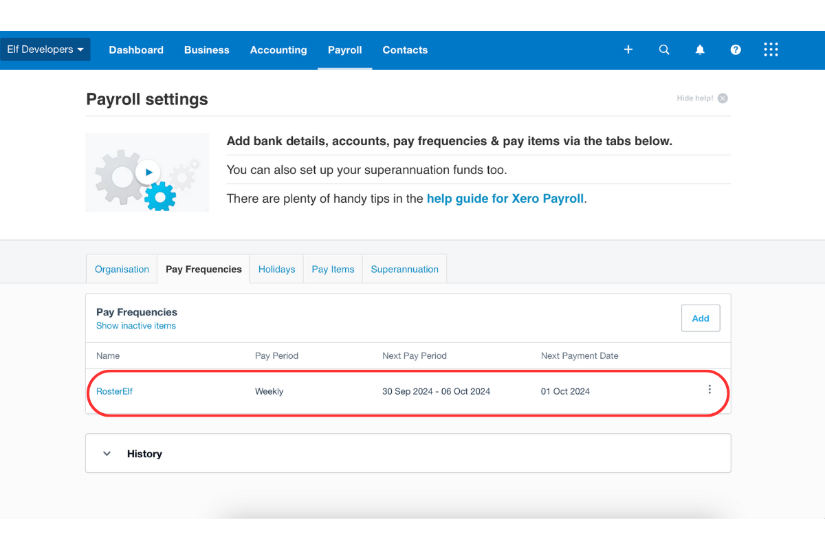 Create Payroll Calendar