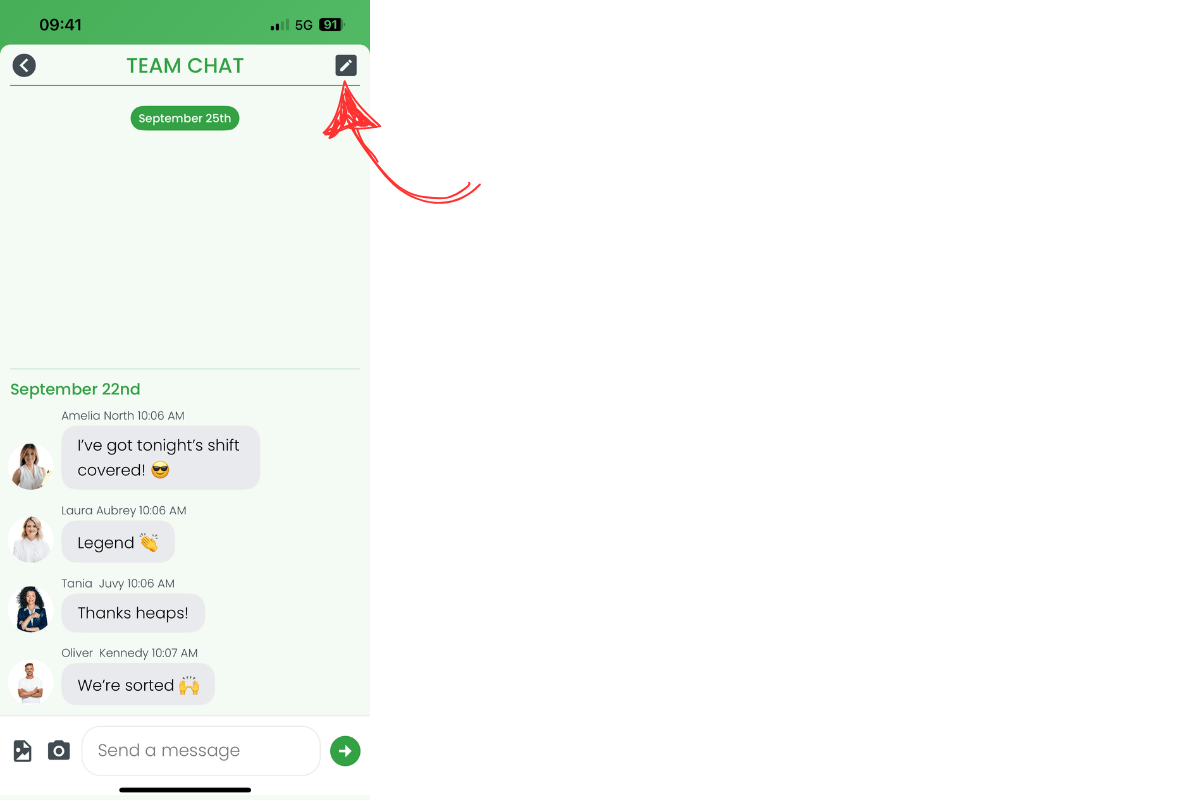 Channel details with Pencil edit icon