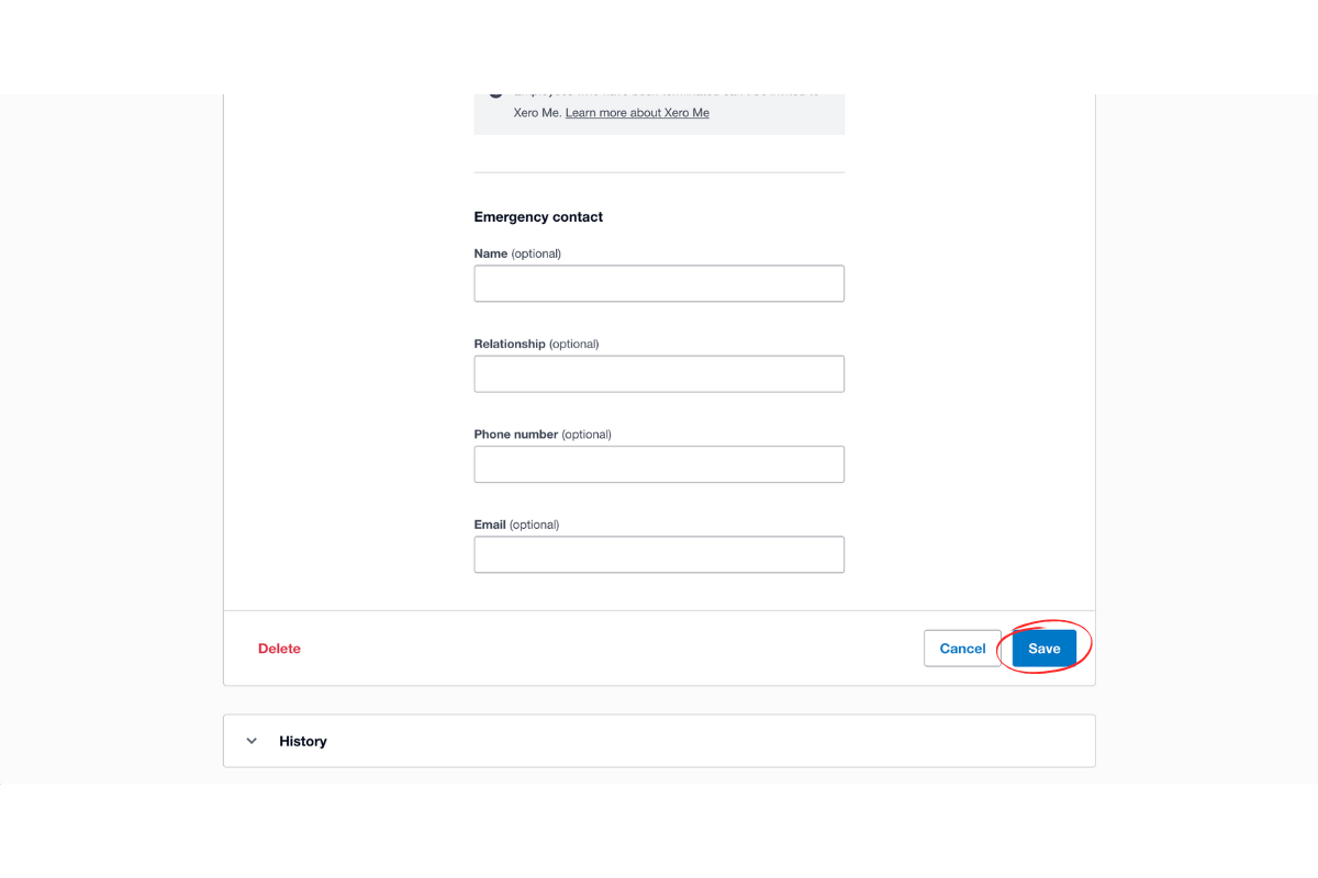 Staff management interface in RosterElf
