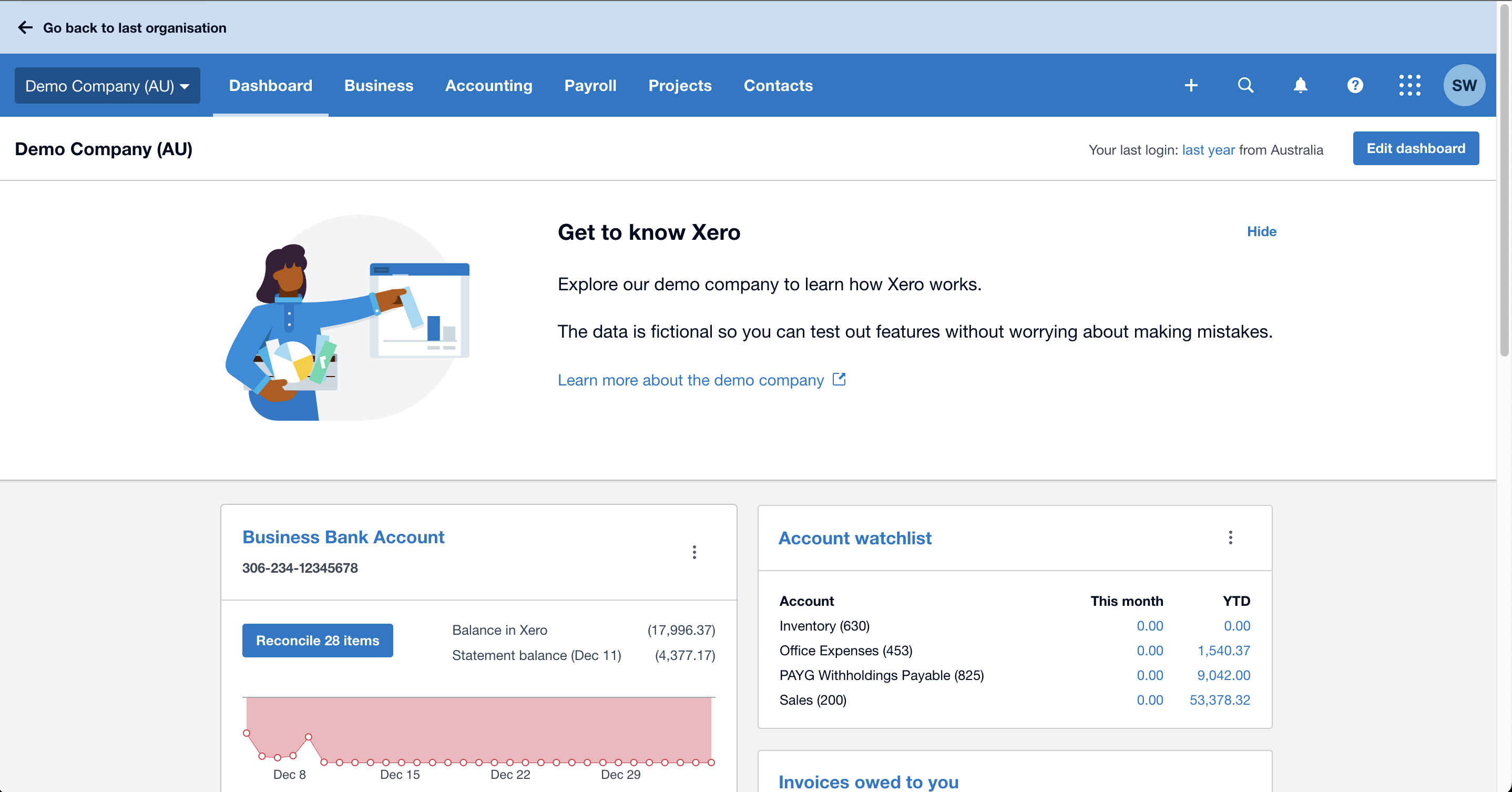 RosterElf dashboard screen