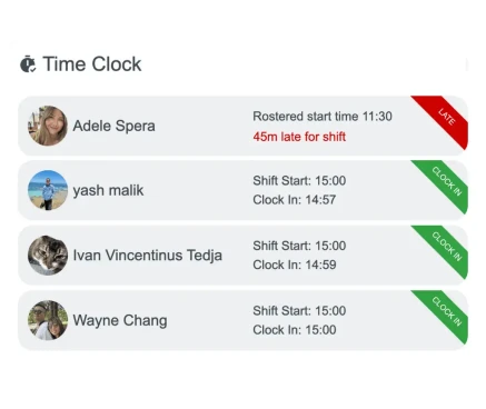 Reliable time & attendance