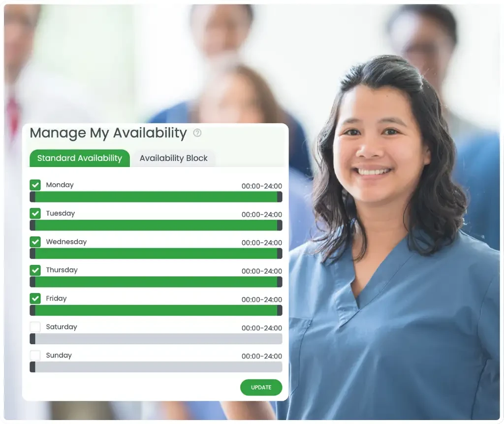 Set clear availability rules staff can follow
