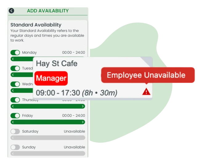Staff Availability